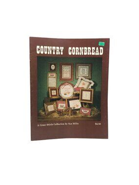 Vintage Cross Stitch Patterns, Country Cornbread Collection, Sue Hillis Designs